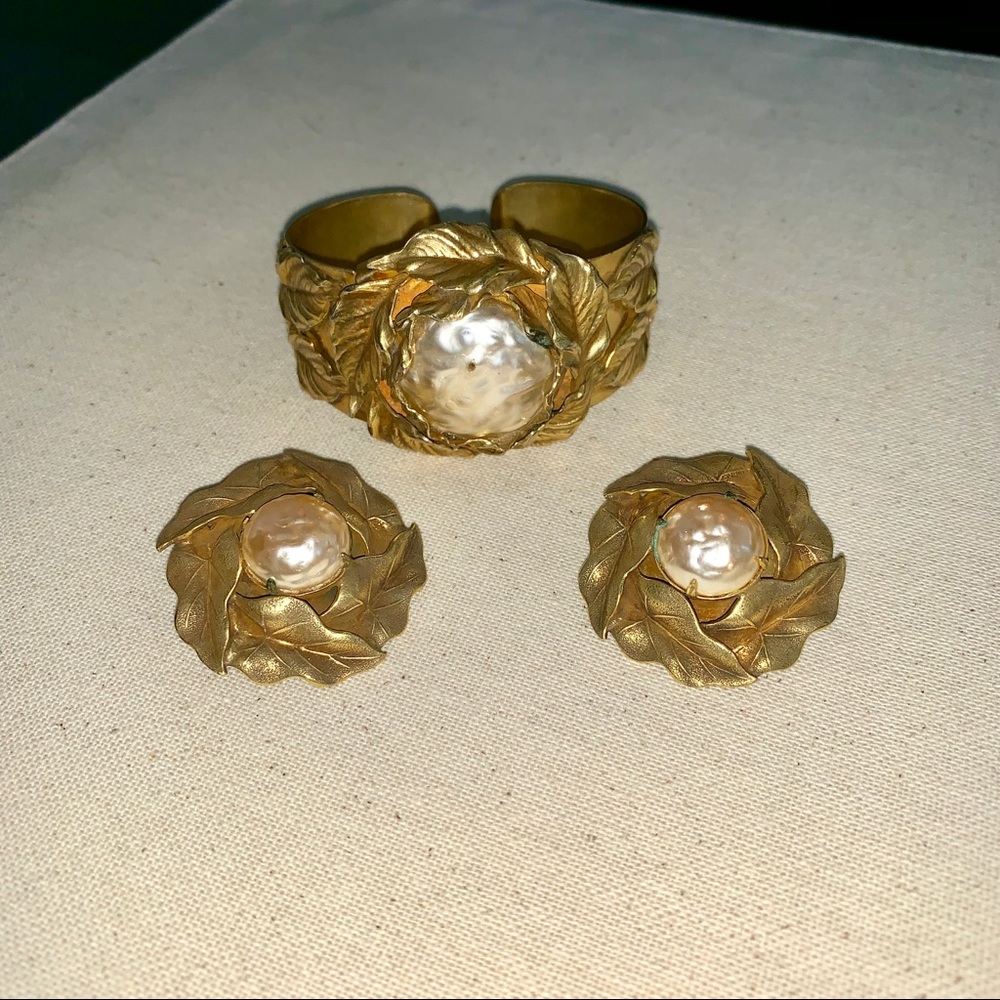 Sandor bracelet and earrings set